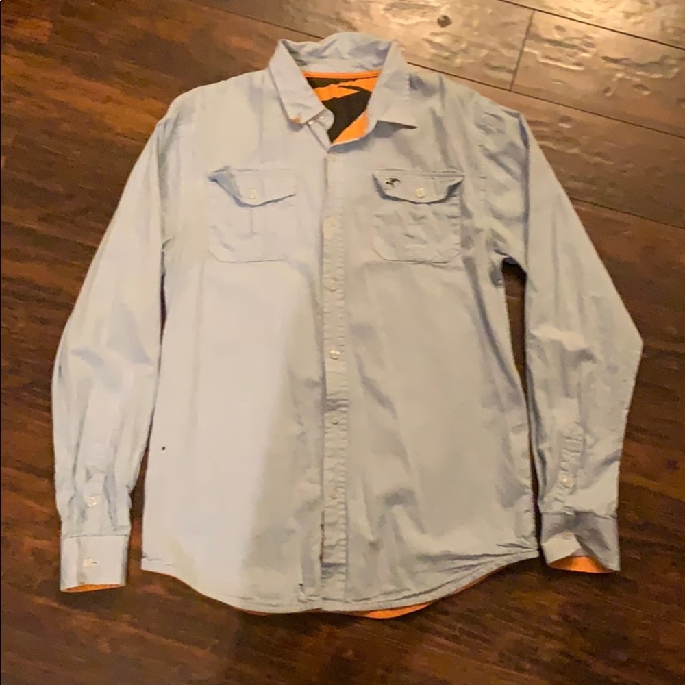 Animal denim button up